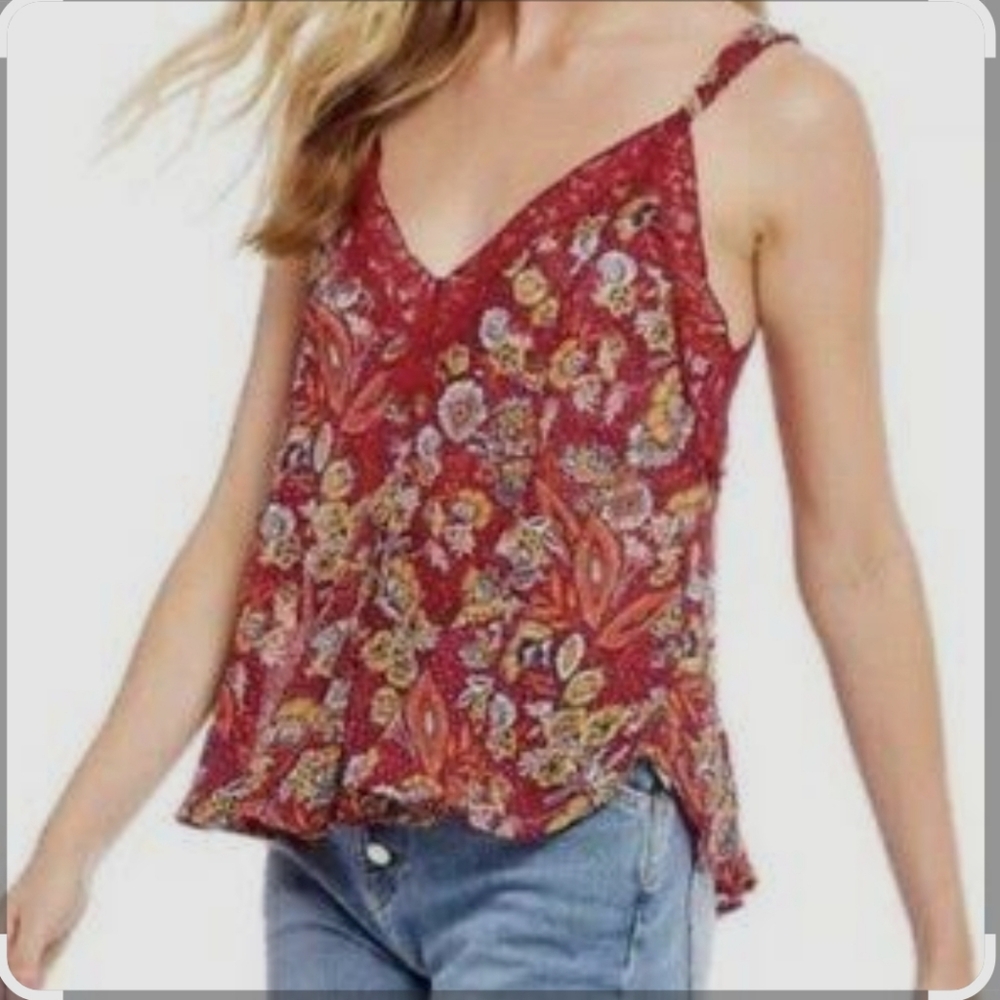 Free People Women's Floral intimately Tank Top Size S